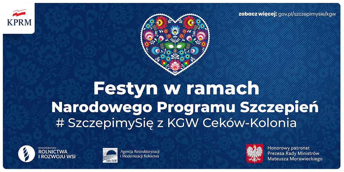 baner z&nbsp;logami instytucji dofinansowujących festyn KGW