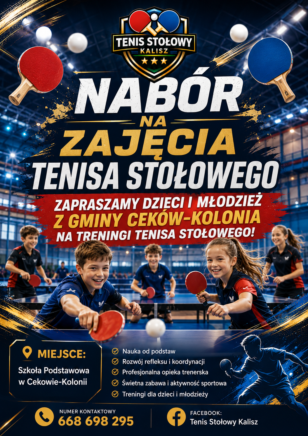 Plakat Tenis Stołowy Kalisz