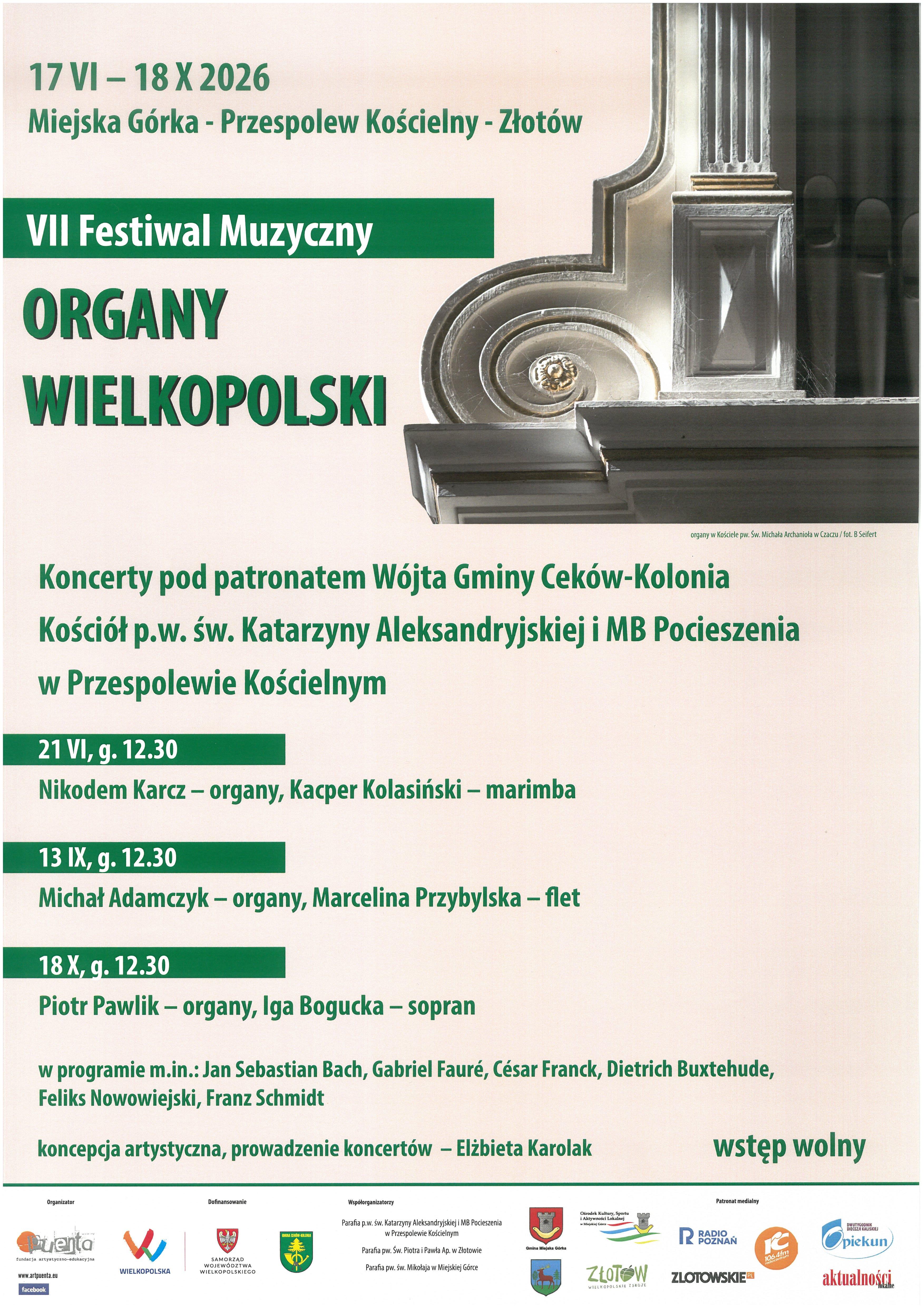 VII FESTIWAL MUZYCZNY - ORGANY WIELKOPOLSKI - Przespolew Kościelny 