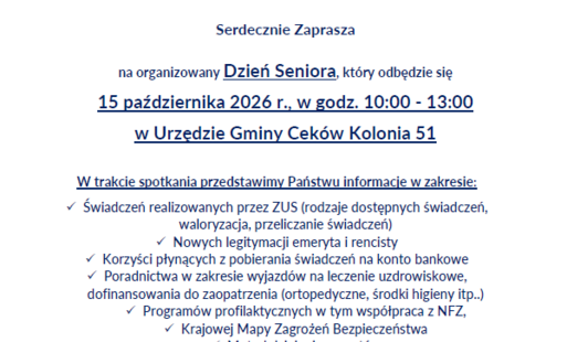 Zdjęcie do ZUS zaprasza na Dzień Seniora