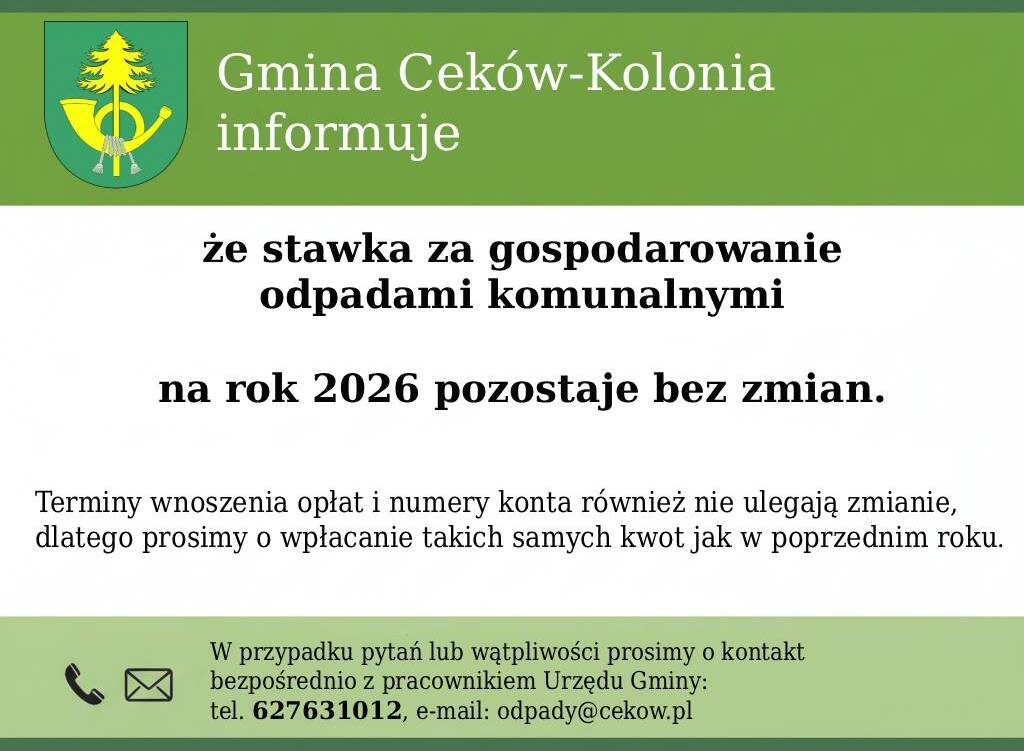 Odpady komunalne - informacja