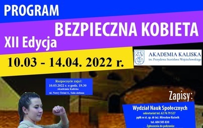 Zdjęcie do XII edycja programu Bezpieczna Kobieta